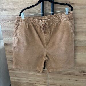 Prana Canyon Camp Short Mens XXL Earthbound Drawstring 7 Inch Corduroy